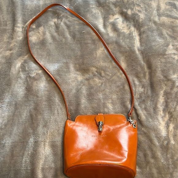 Persaman New York Handbags - Persaman New York Orange Crossbody Bag